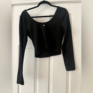 Lululemon Align long sleeved shirt size 10 in black